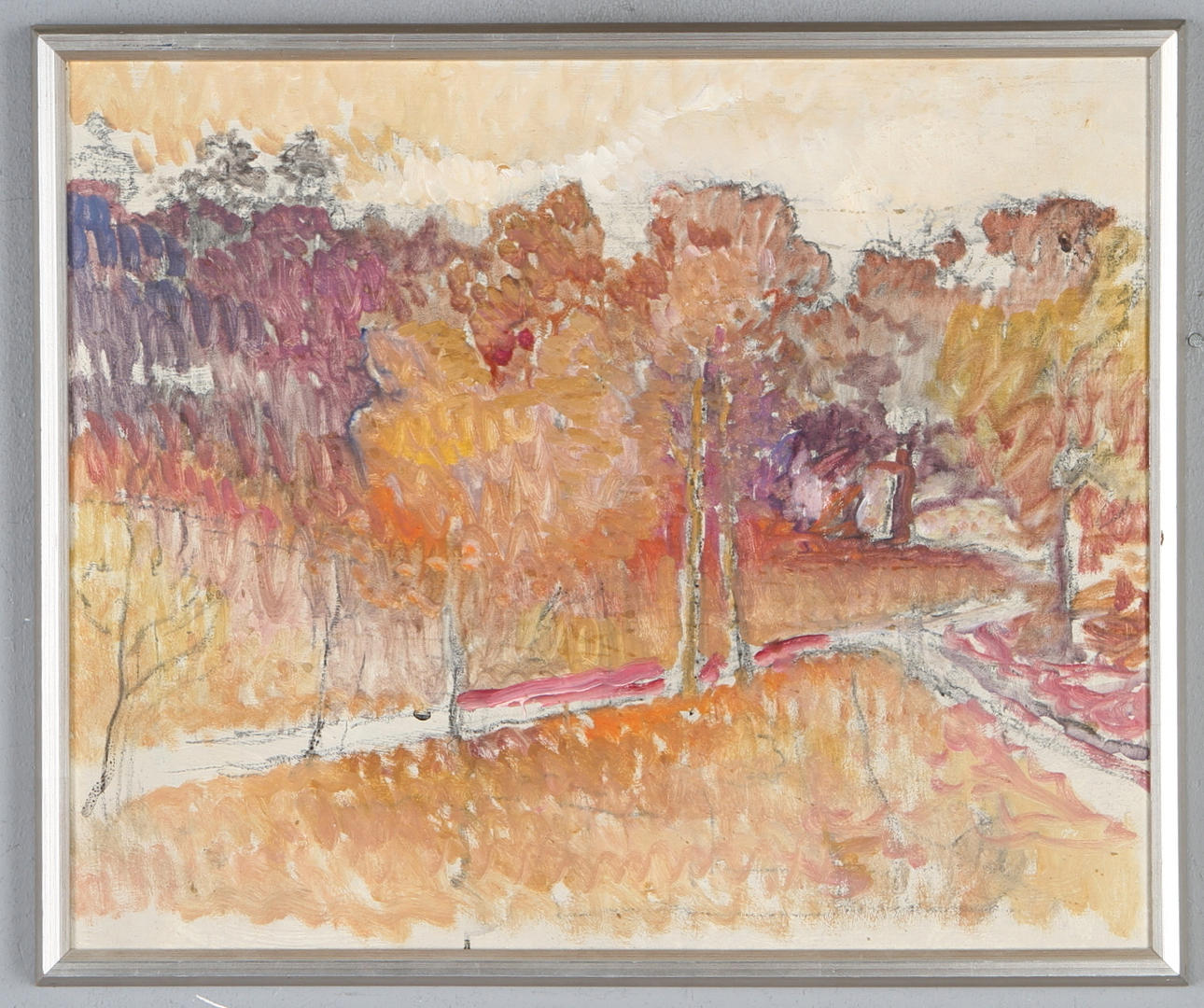 NILS ASPLUND. TILLSKRIVEN. Enligt uppgift Djurgården, olja på pannå, osignerad.