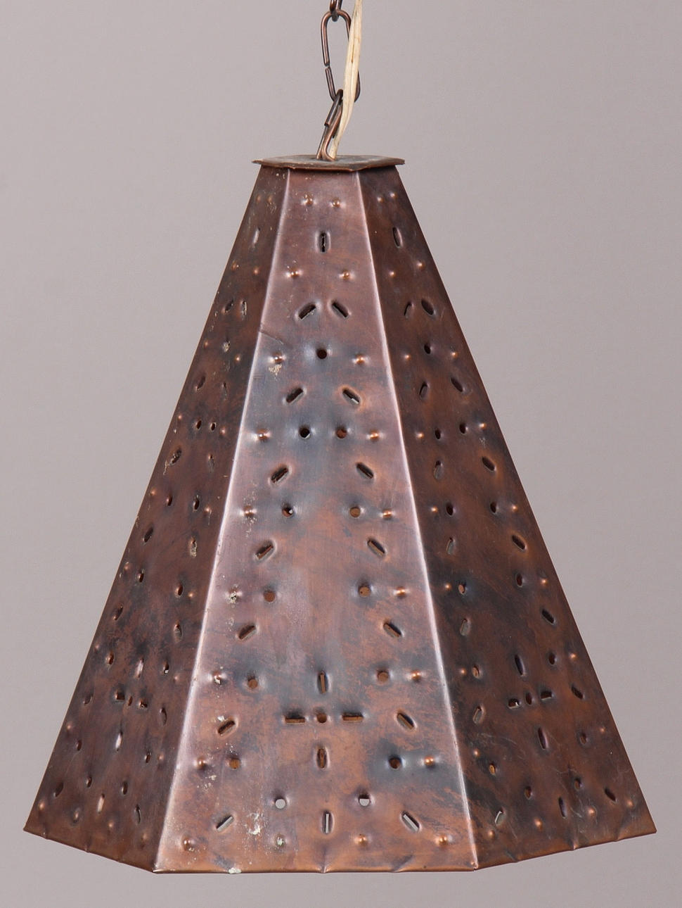 VÄGGLAMPA, koppar, Olle Malm.