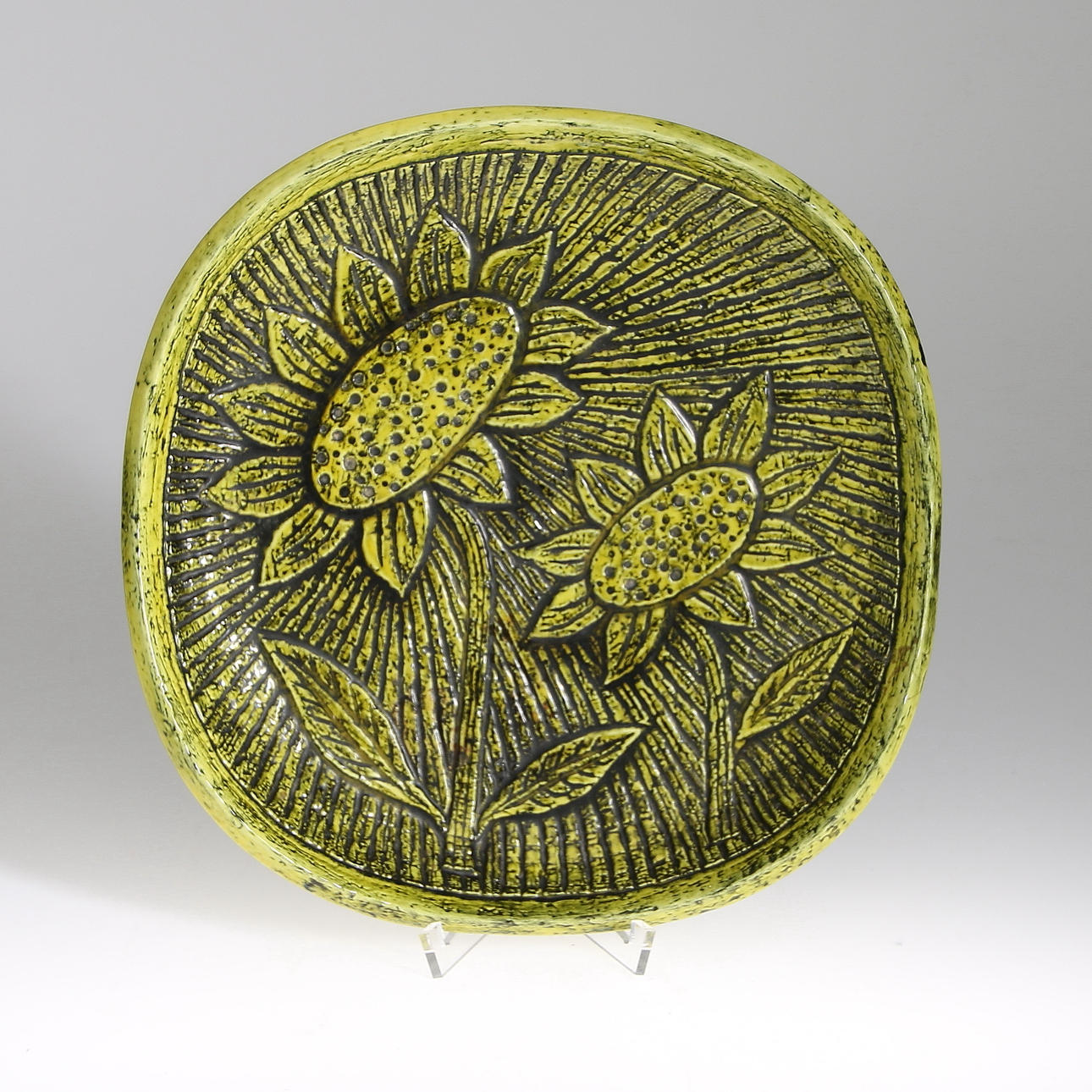 FAT, stengods, "Solros" Gunnar Nylund, Rörstrand, 1900-tal.