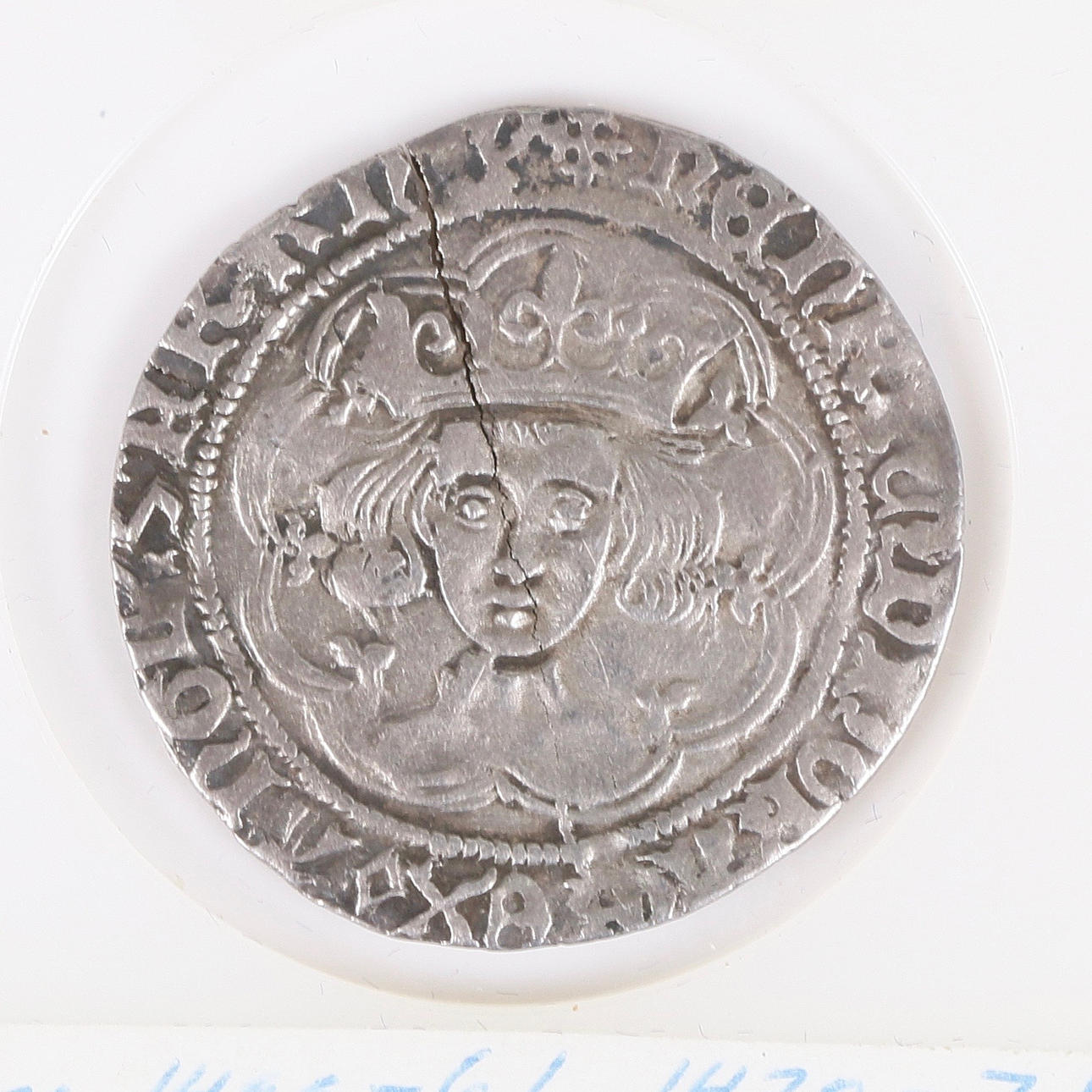 MONEDA, plata, grano, Enrique VI, siglo XV.