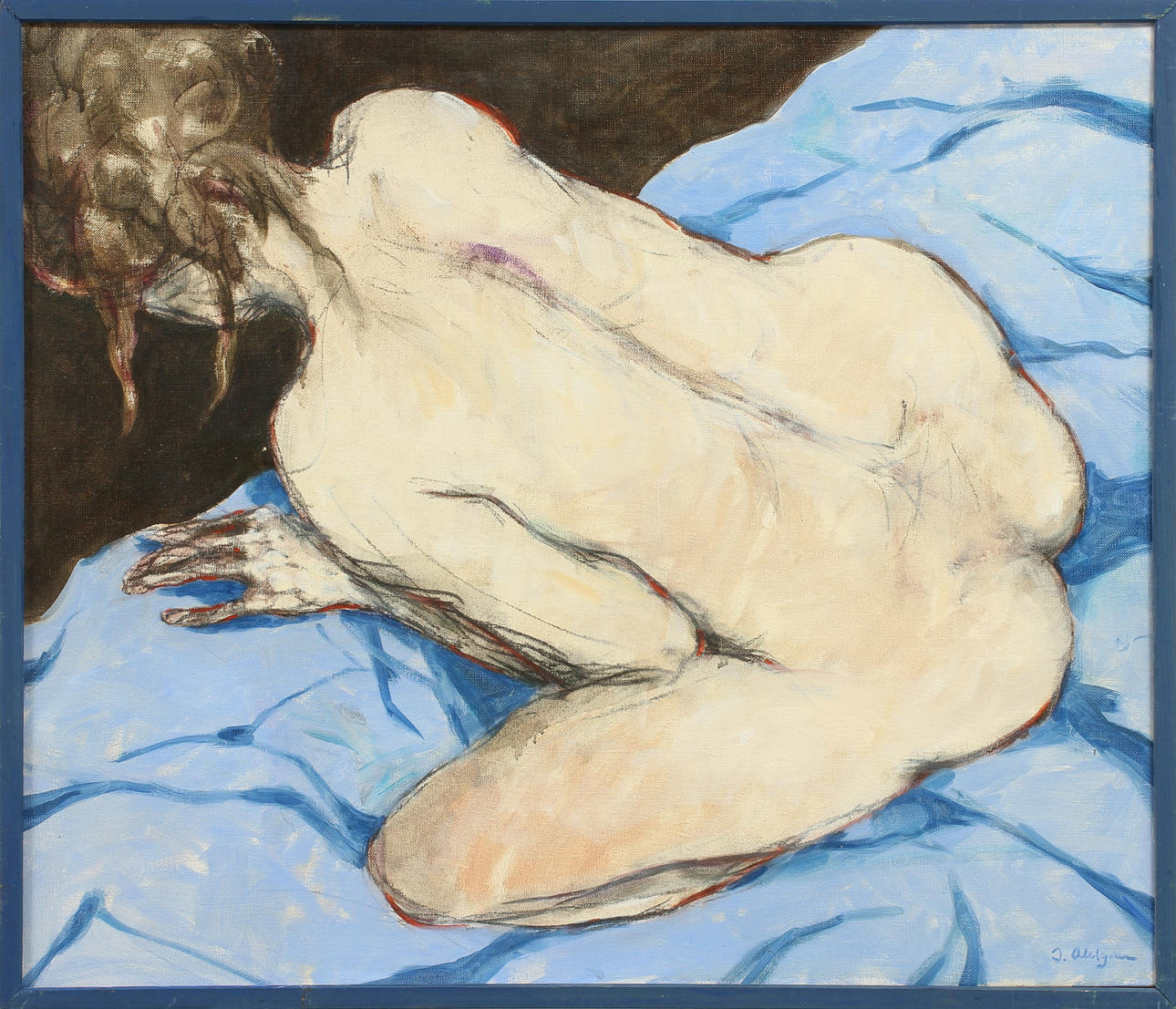 JOHN AHLGREN. Olja på duk, signerad.