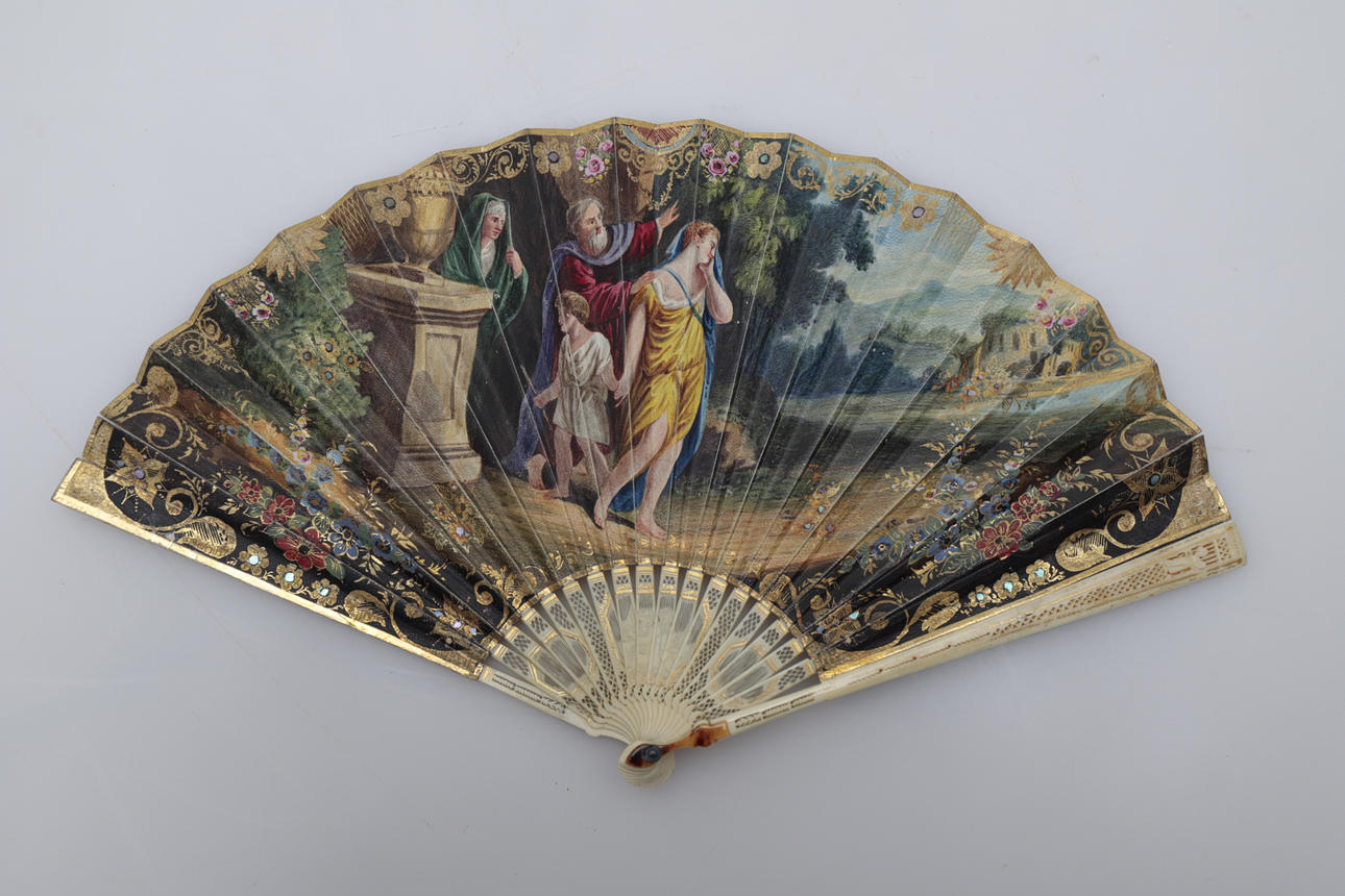 Abanico francés, hacia 1830.
