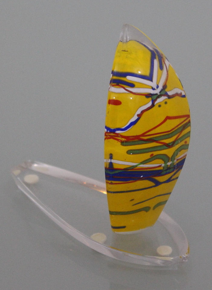 GLAS "segelbåt" signerad BAL.