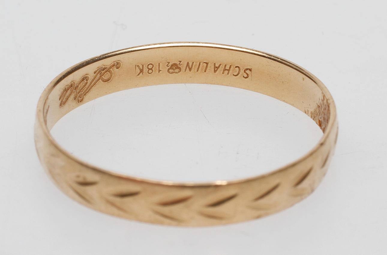 RING, 18k guld, vikt ca 2 gr.