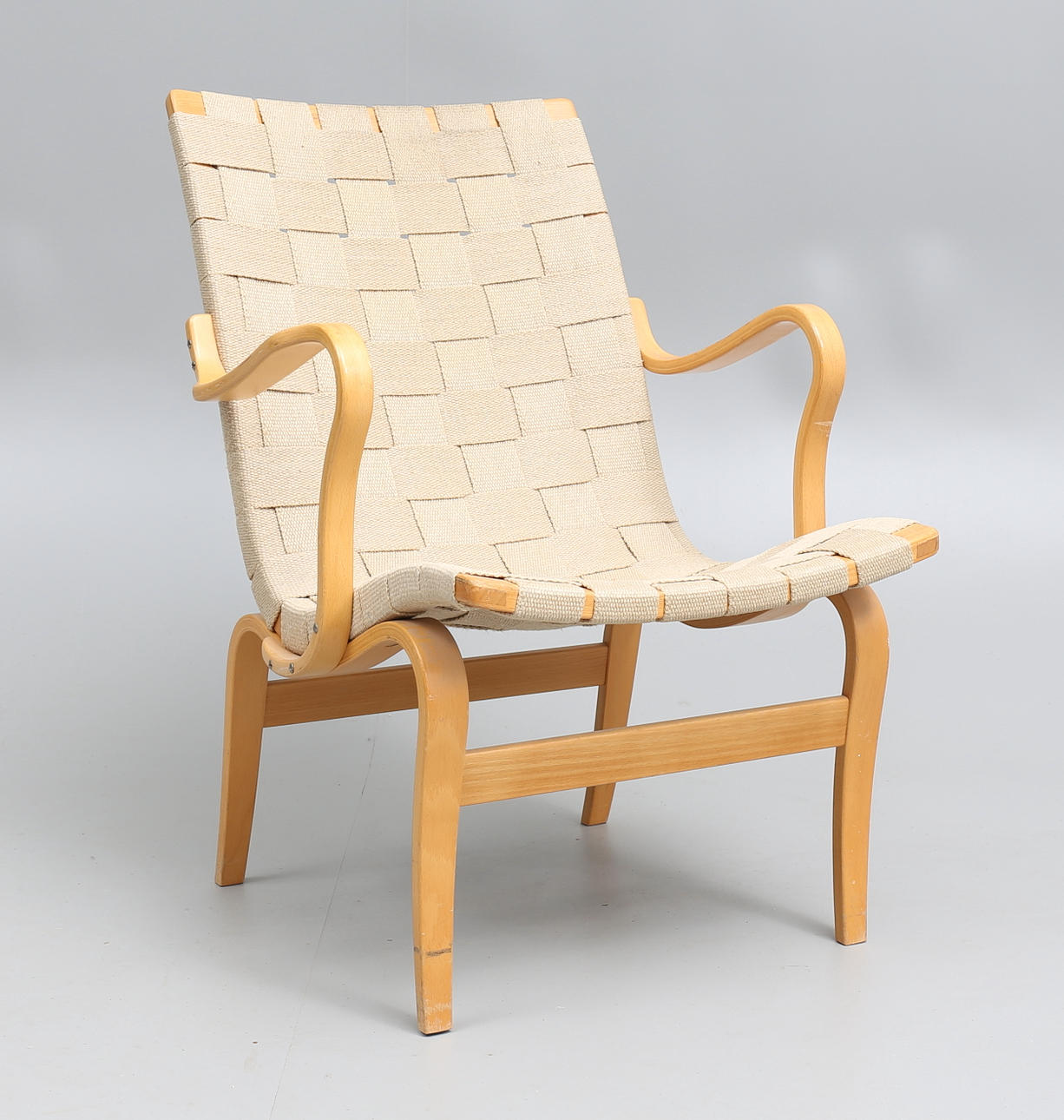 BRUNO MATHSSON. FÅTÖLJ, "Eva", Bruno Mathsson för Dux.