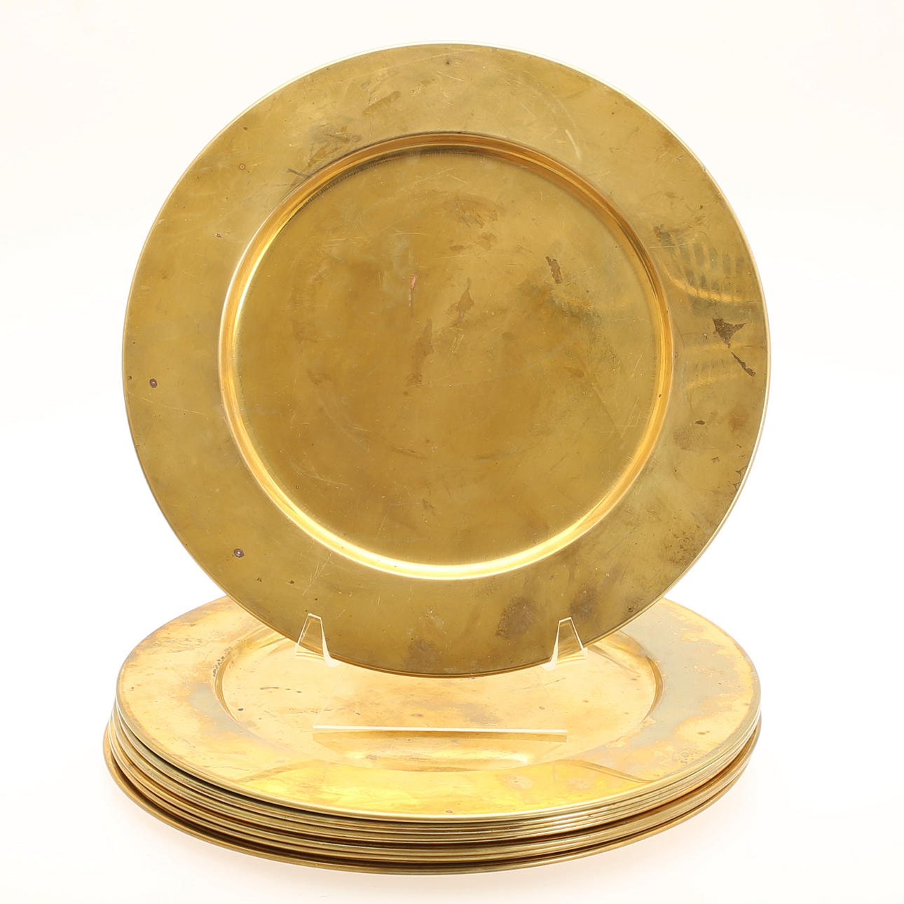 KUVERTTALLRIKAR, 10 stycken, mässing.