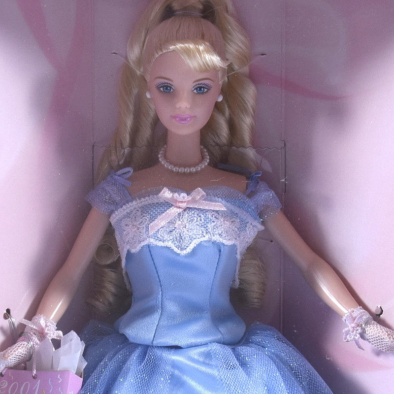birthday wishes black barbie blue dress 2000s Midnight Ditsy Floral Gunne Sax Dress XS – OMNIA main image 1