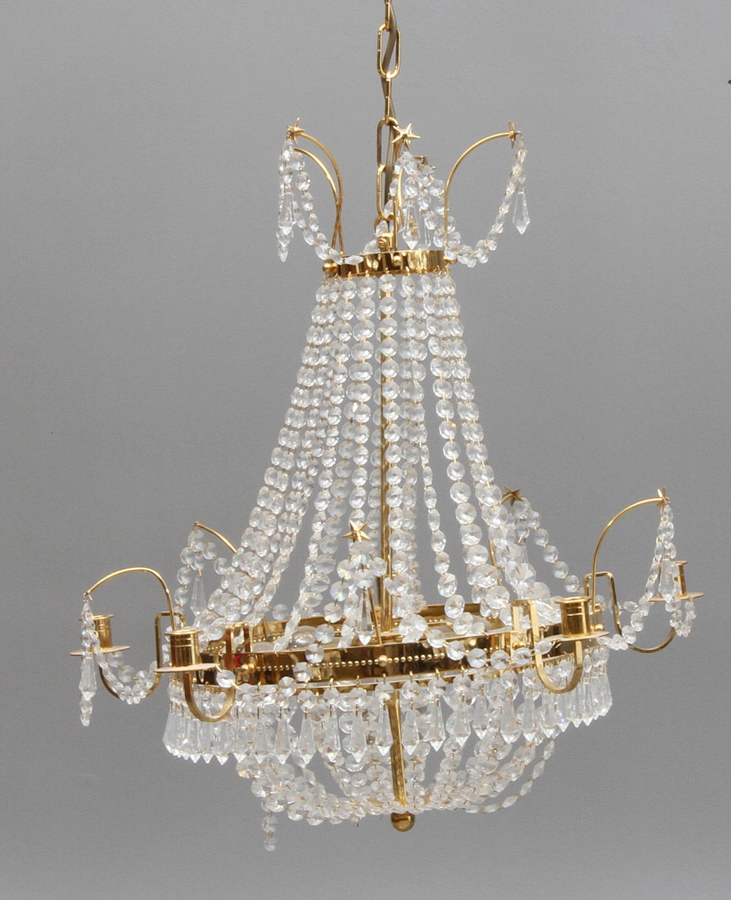 LJUSKRONA, för 5 st ljus, gustaviansk stil, IKEA, 19/2000-tal.