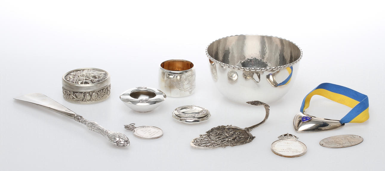 PARTI SILVER, bland annat GAB, mestadels 1900-tal.