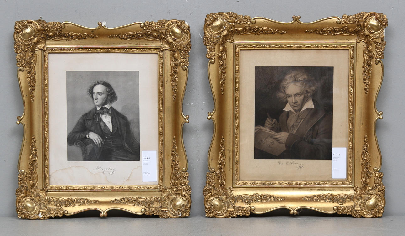 RAMAR, ett par, nyrokoko, 1800-talets andra hälft.