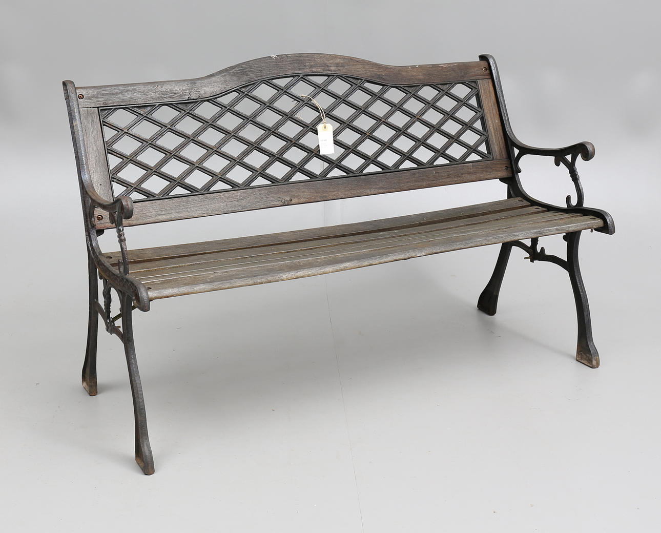 TRÄDGÅRDSSOFFA, trä och järn, 1900-2000-tal.