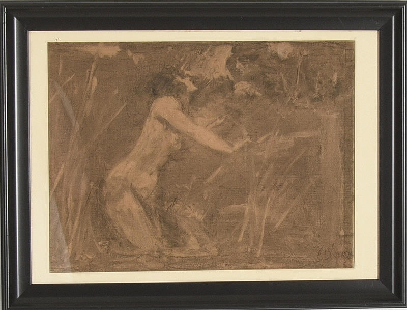 ALEXANDER BRANTINGHAM SIMPSON. Pastell.