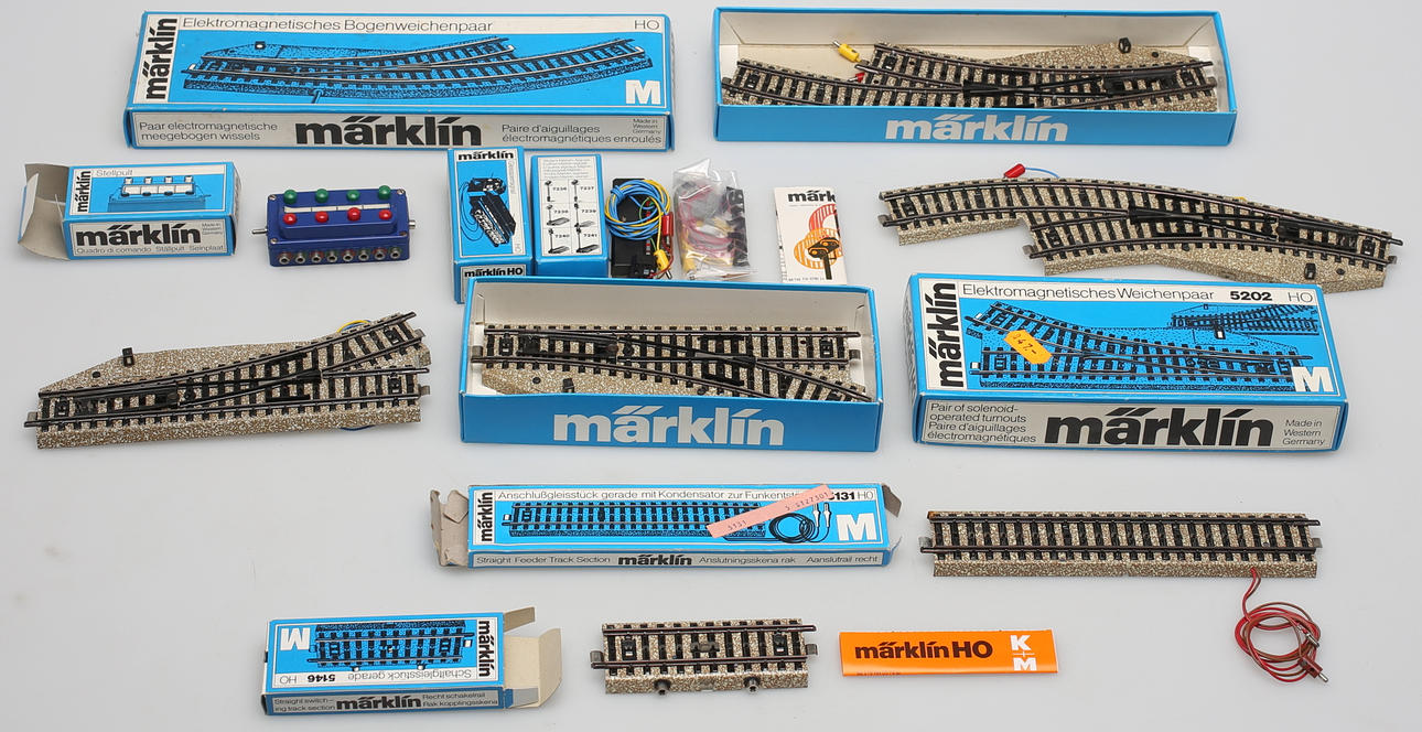 PARTI MÄRKLINDELAR, 6 st i orginalförpackningar.