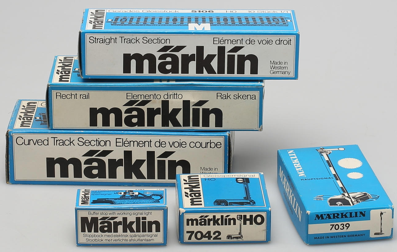 PARTI MÄRKLINDELAR, 6 st i orginalförpackningar.