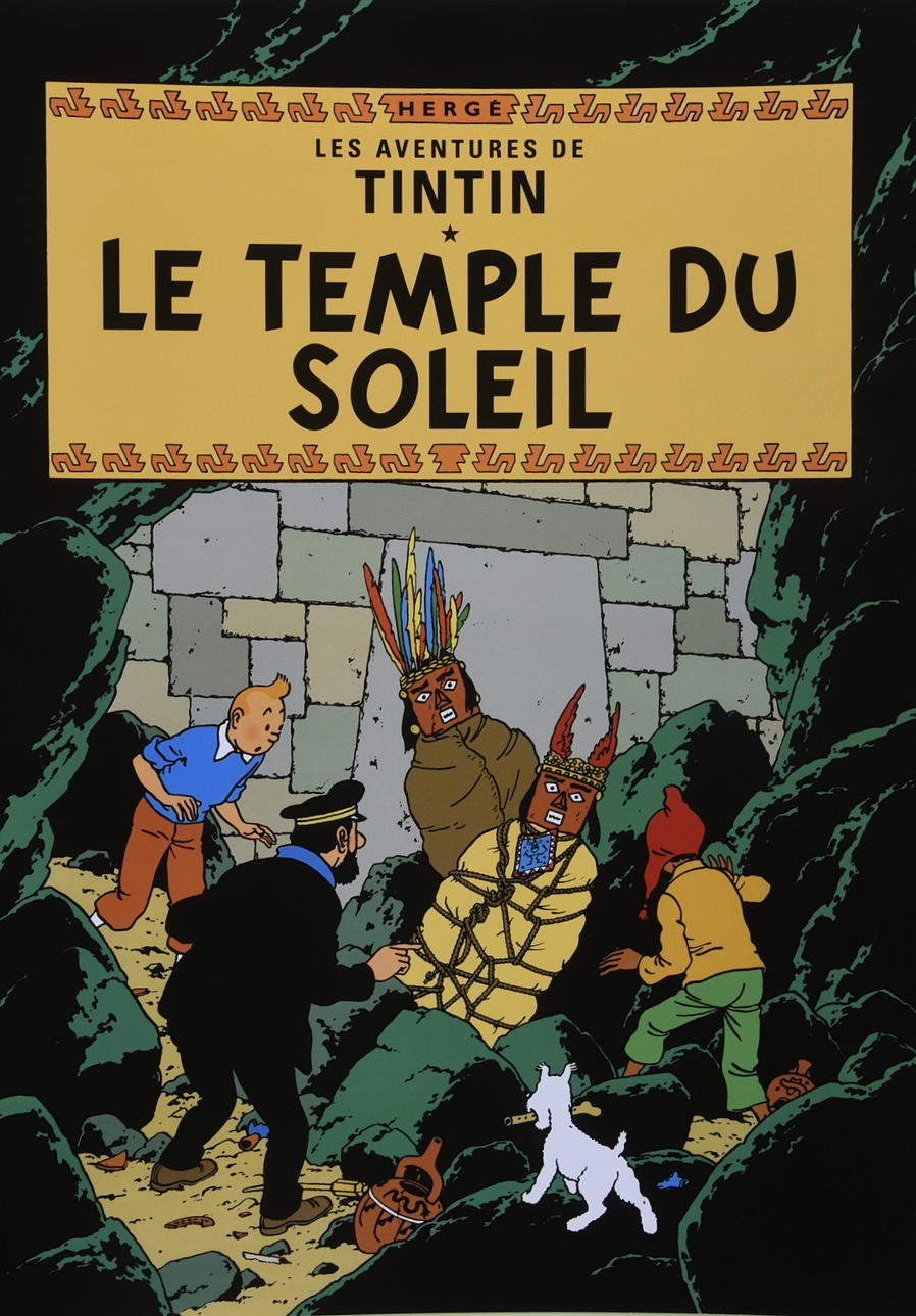 TINTIN, poster, offset printing.