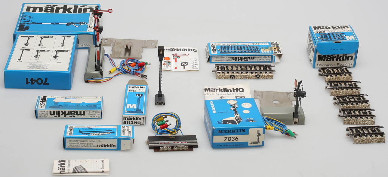 PARTI MÄRKLINDELAR, 7 st i orginalförpackningar.