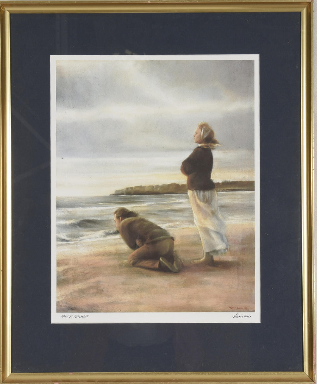 VEBJÖRN SAND. Glichétryck.