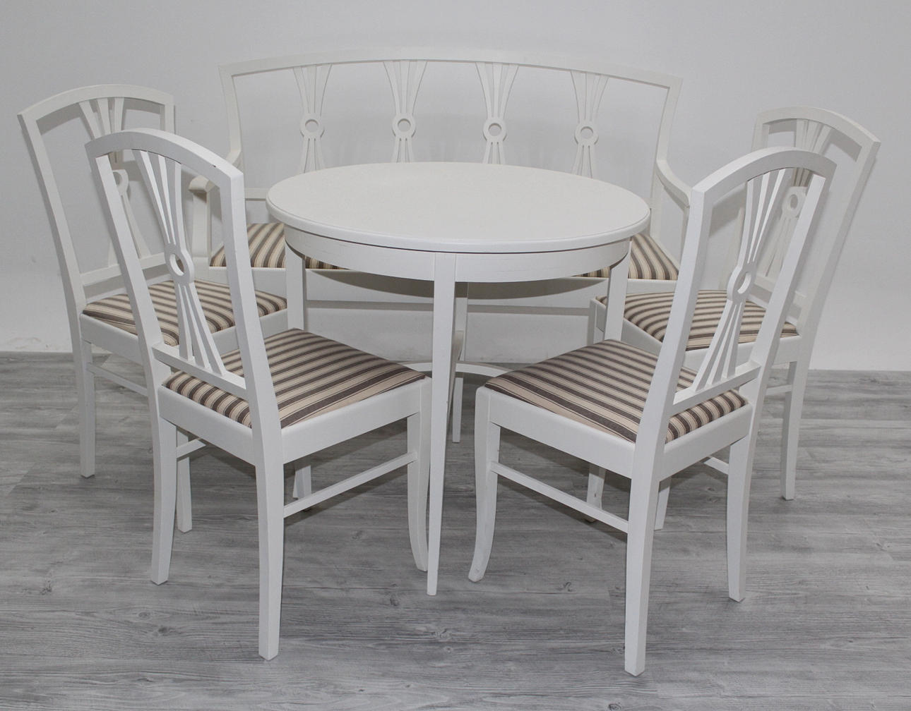 VERANDAMÖBEL, 6 delar, Carl Larsson-typ, 1900 talets första hälft.