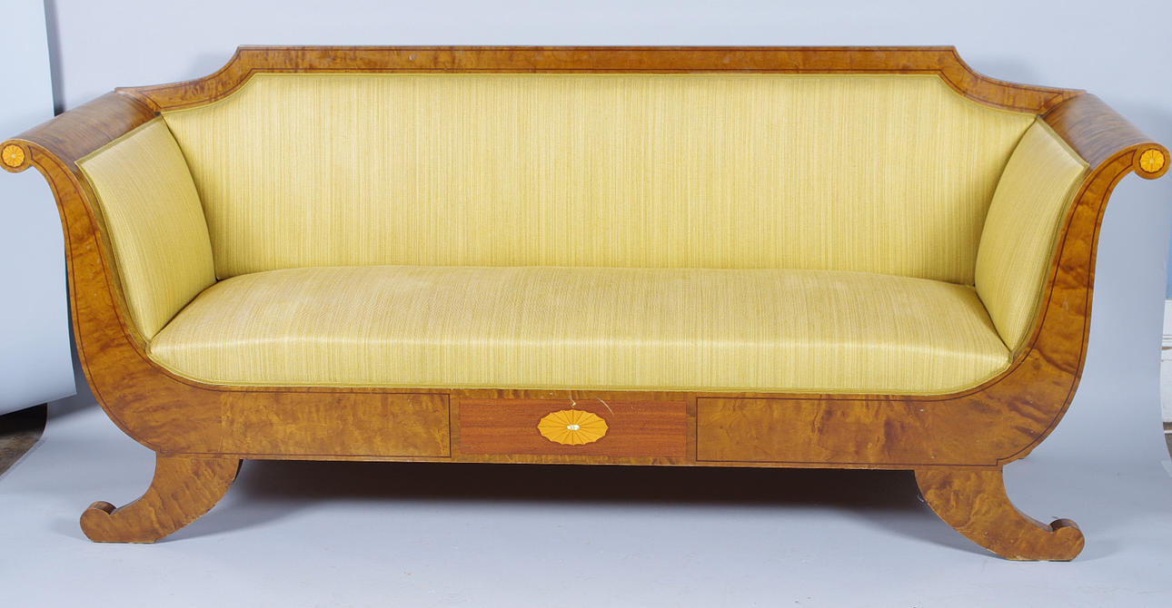 SOFFA, björk, empire, 1800-tal.