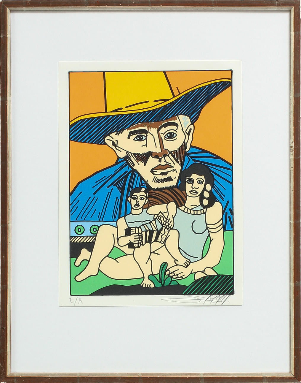 ERRO GUDMUNDSSON, litografi, sign.