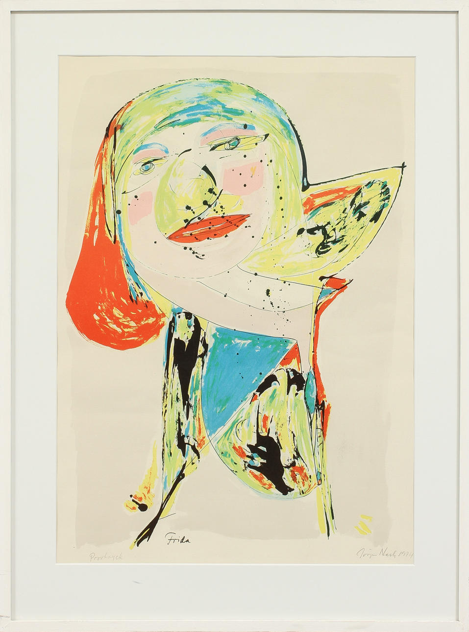 JÖRGEN NASH, litografi, sign, provtryck.