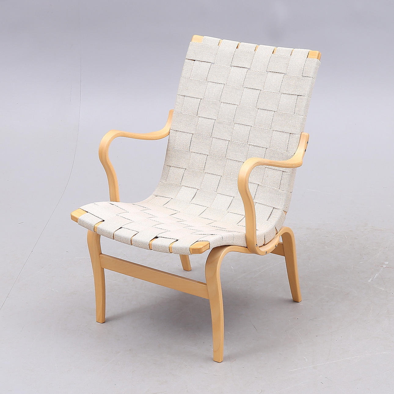 BRUNO MATHSSON. Nojatuoli, "Eva", Duxille.