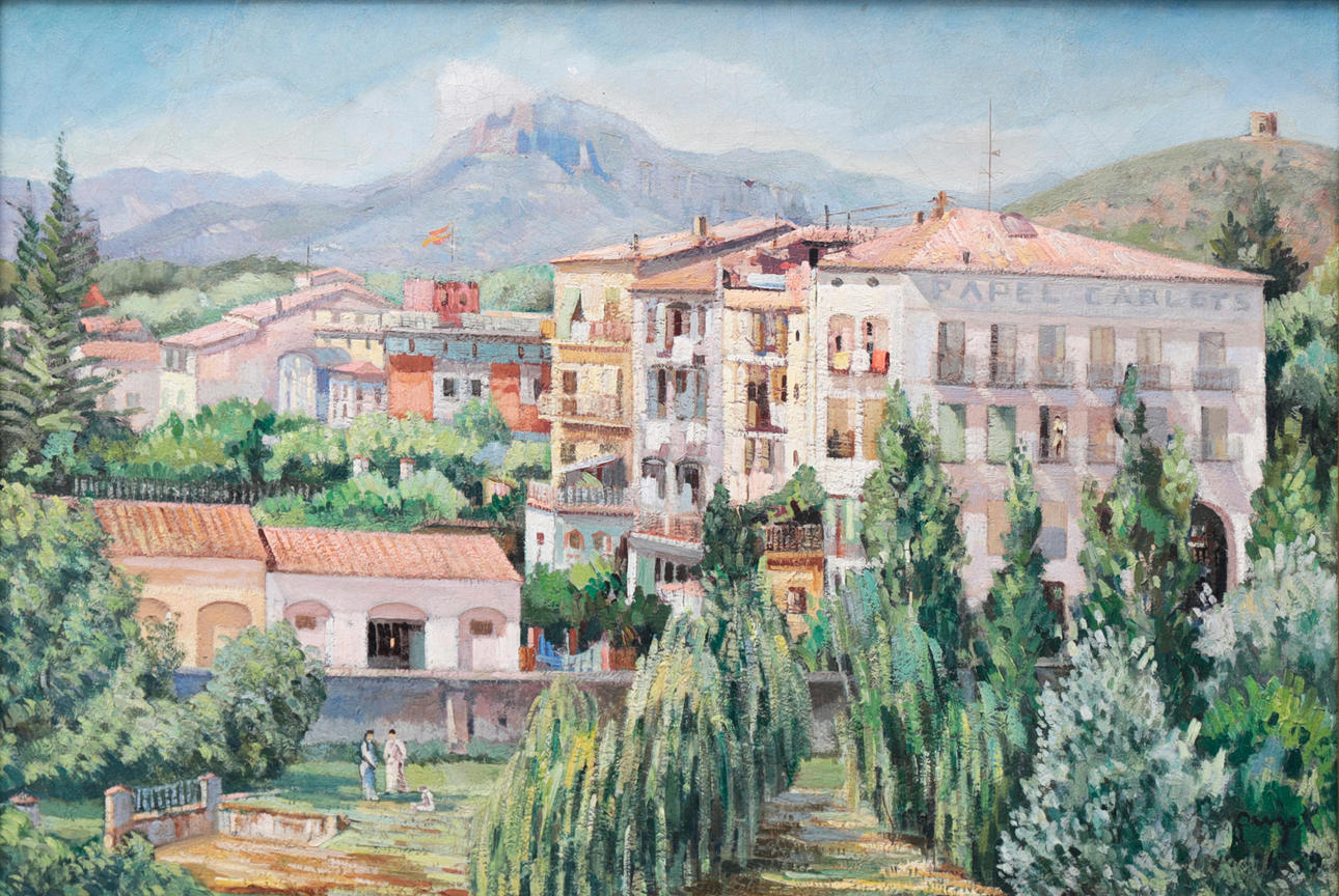 JOSEP PUJOL RIPOLL. Vista de Olot.