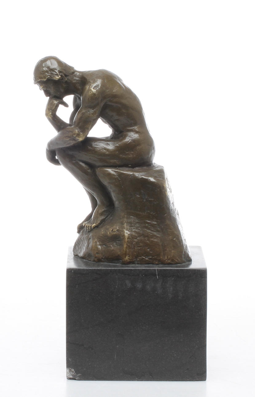 SKULPTUR, brons, efter Rodins "Tänkaren - Le Penseur", 19/2000-tal.