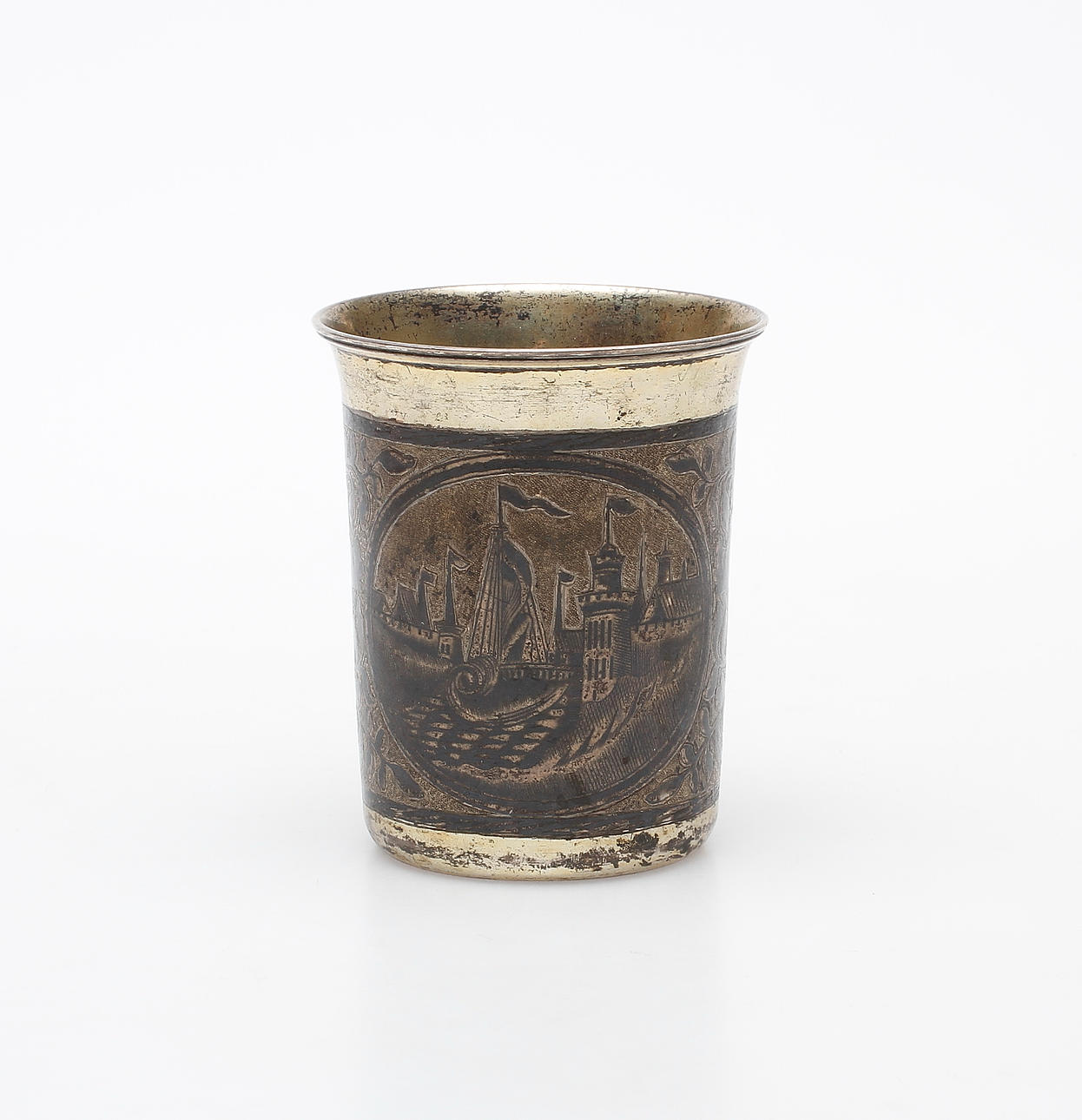 BÄGARE, silver, troligen Nikolay Dubrovin, Ryssland 1836.