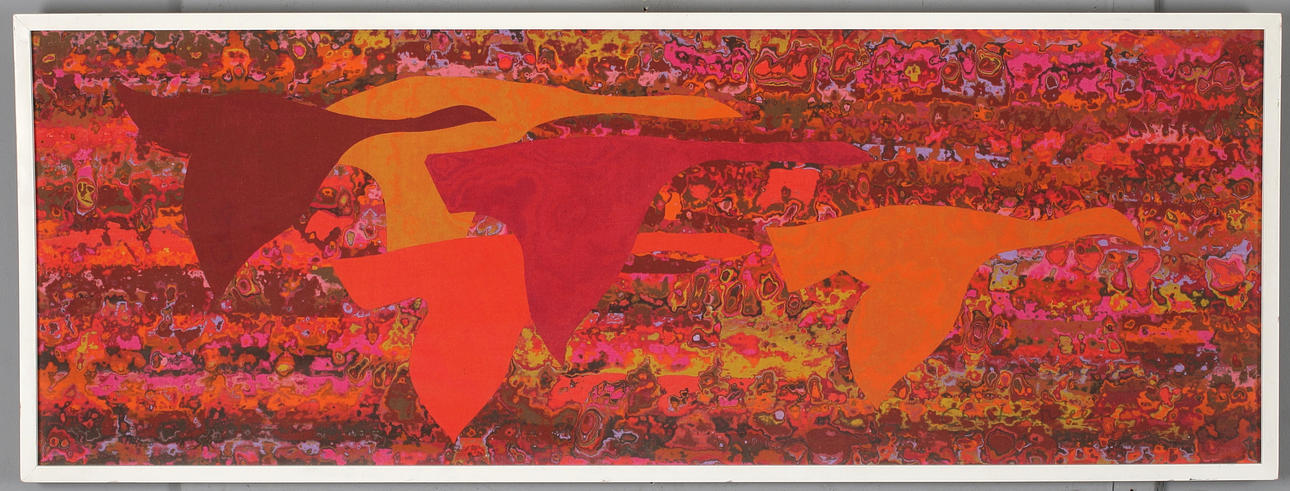 CHRISTIAN MÜLLER. Composition, lithographic print on canvas, signed and numbered 172/250.