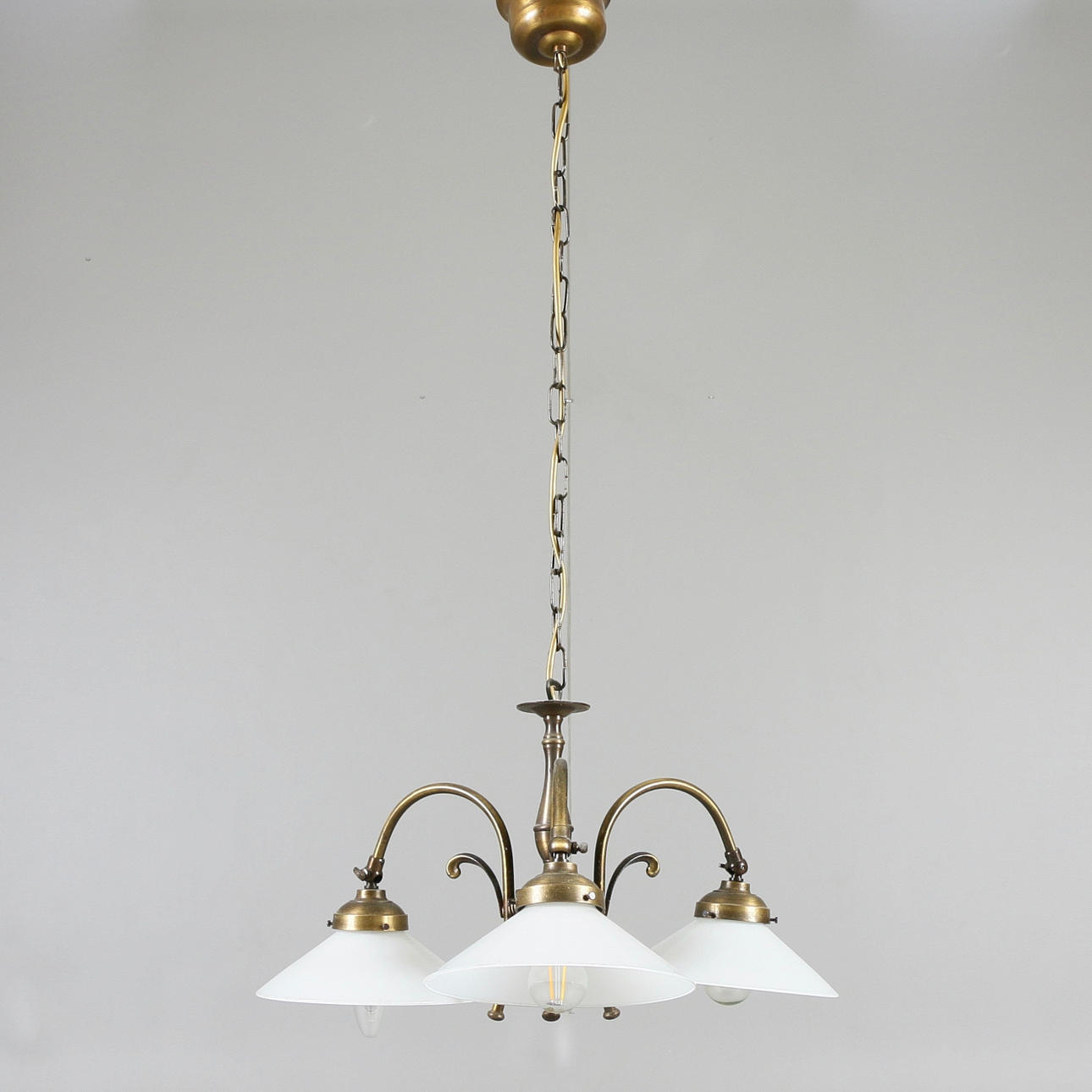 DECKENLEUCHTE, Metall und Glas, Lyktan Typ 548.