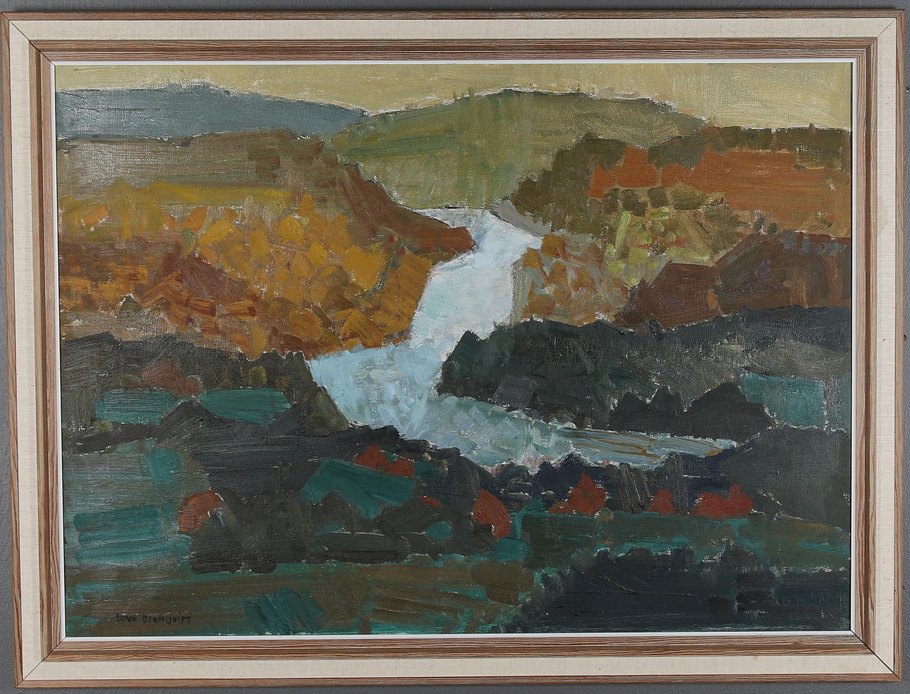 SUNE BLOMQVIST. Olja på duk, signerad, 1900-talets första halva.