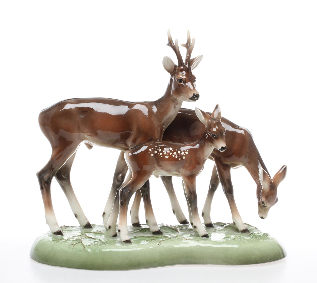 FIGURIN, keramik, Rådjur, Keramos Wien, 1900-tal.
