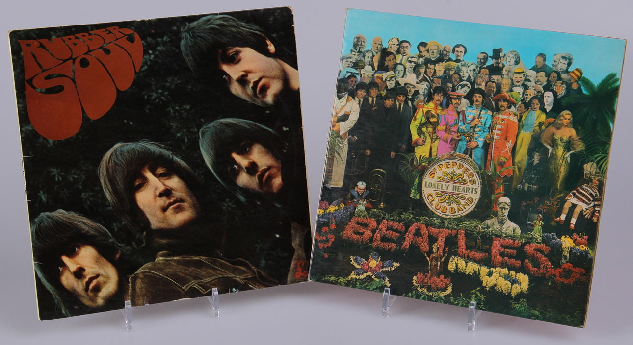 BEATLES, Vinyl, LP, 2 st, Rubber Soul, Sgt. Pepper.