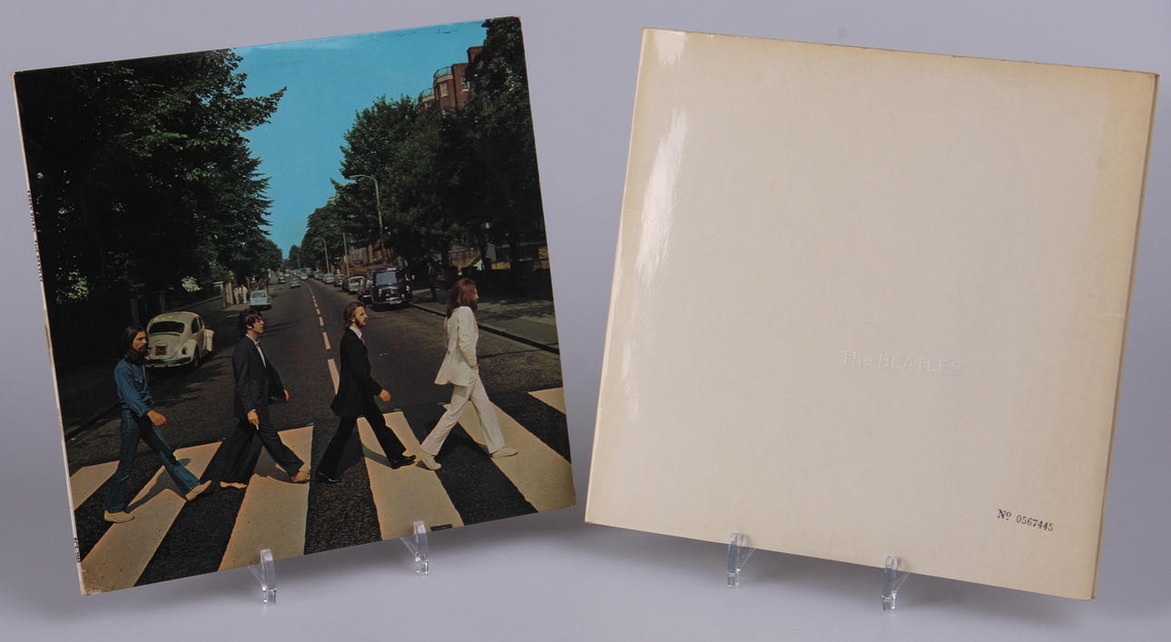 BEATLES, Vinyl, LP, 2 st, Abbey Road, The White Album.