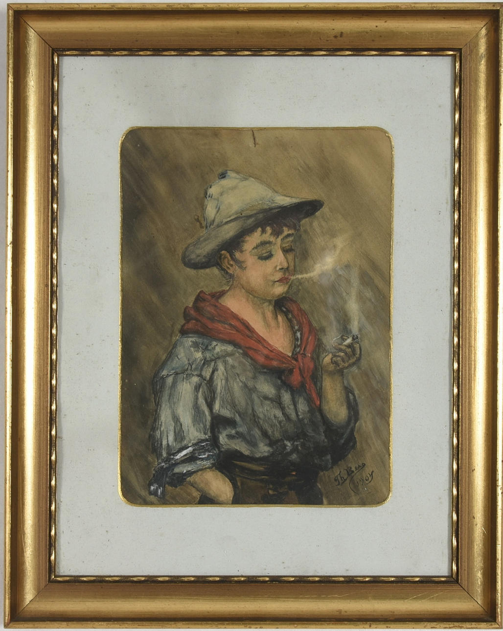 OIDENTIFIERAD KONSTNÄR. Pastell.