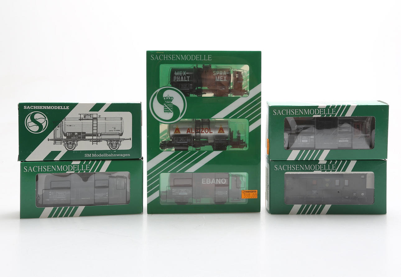 TÅG, Sachsenmodelle, 5 förpackningar, moderna.