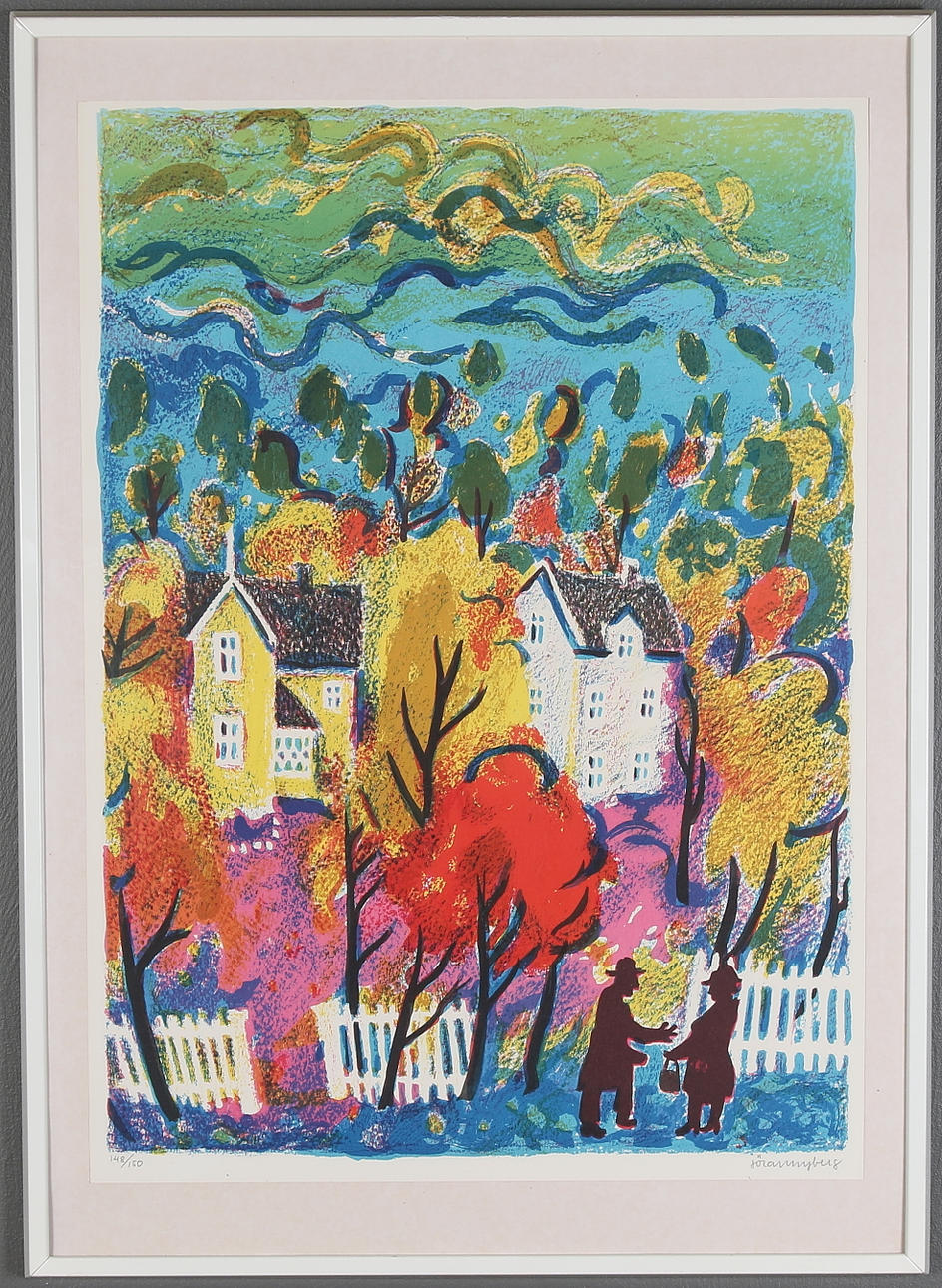 JÖRAN NYBERG. Litografi, signerad, numrerad, 148/150.