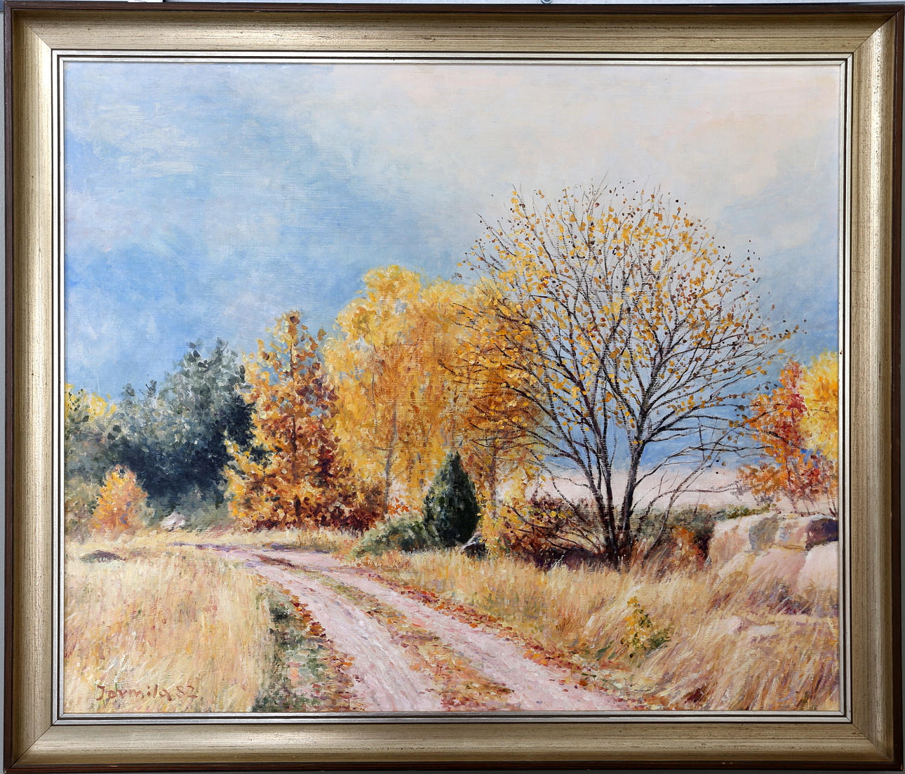 JARMILA HAKLOVA-BULLA. OLJA på pannå, Landskapsmotiv.