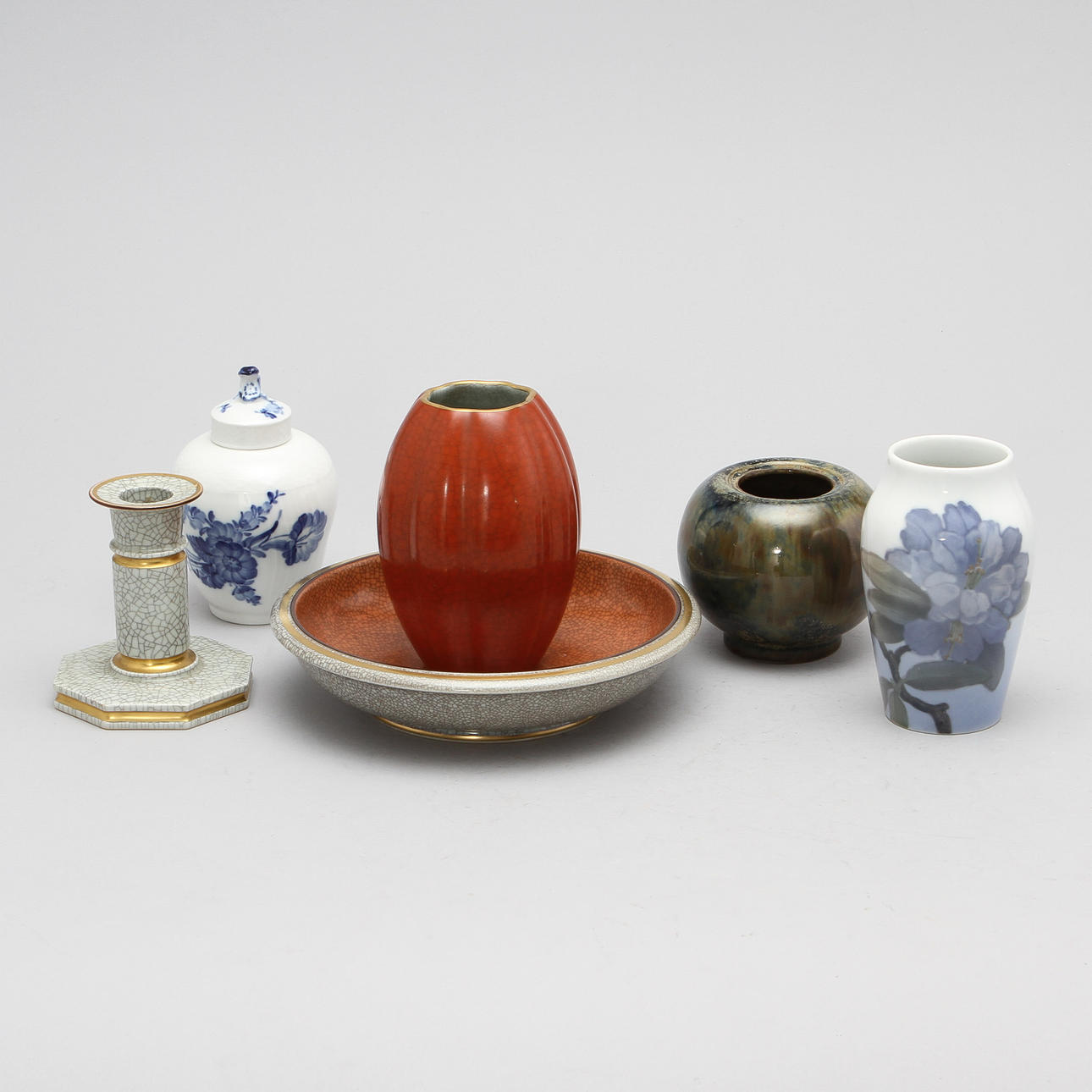 PARTI PORSLIN, 6 delar, Danmark, 1900-tal.