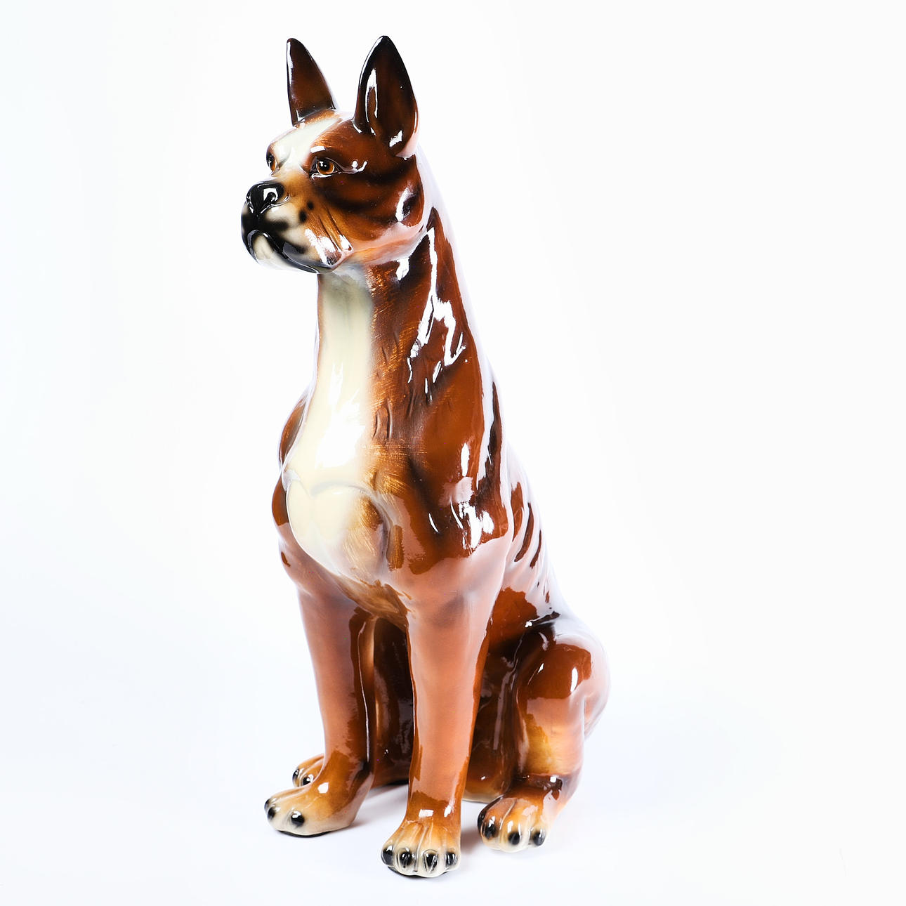 FIGUR, porcelæn, Boxer.