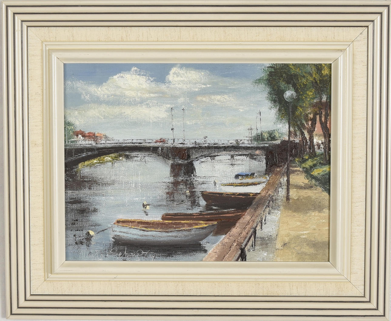 OIDENTIFIERAD KONSTNÄR. Olja på duk.