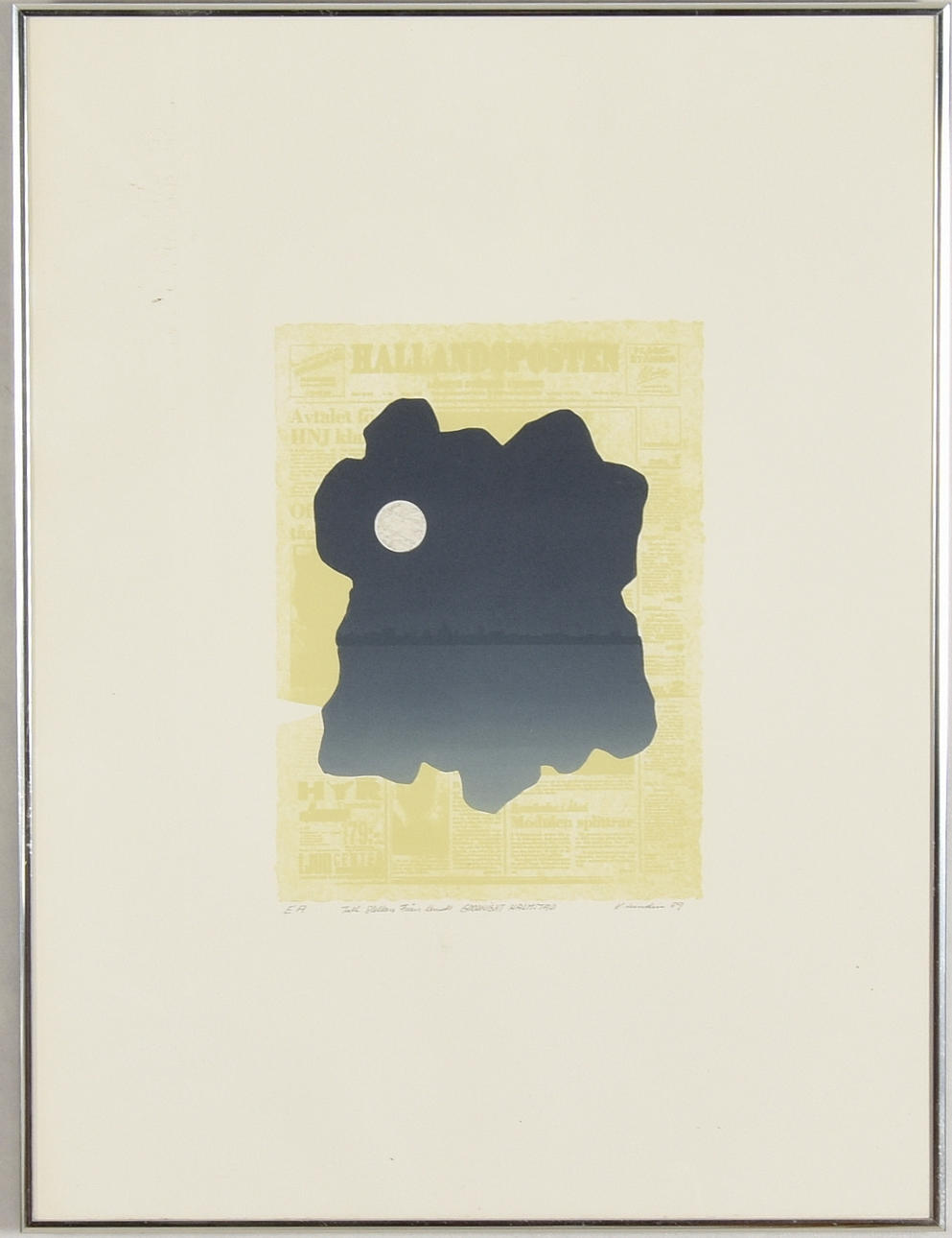 KENNETH LUNDIN. Färgserigrafi.