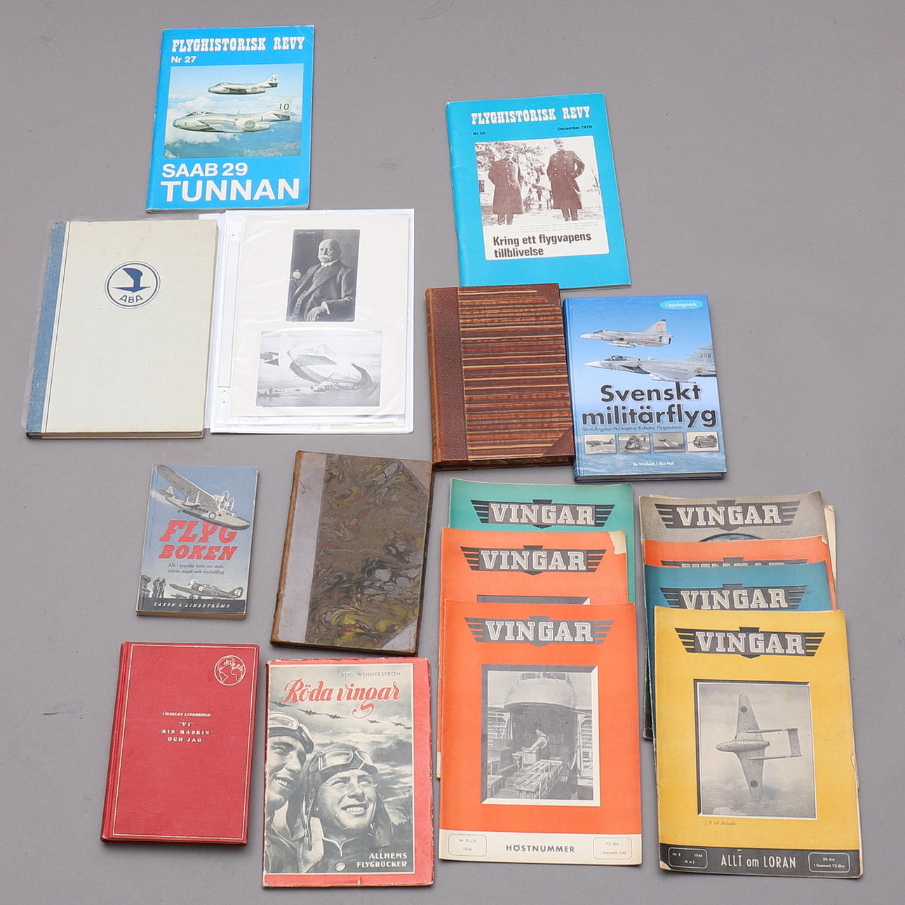 BÖCKER/TIDSKRIFTER, 18 st, flygets historia.