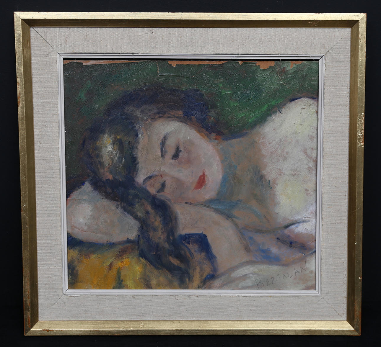 ALBERT BERTALAN. Oil on Board, signed.