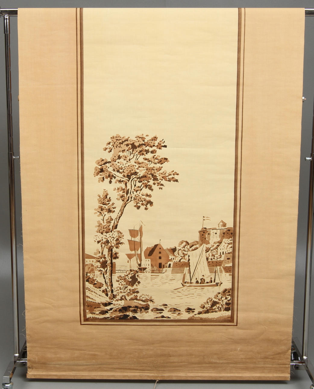 GARDIN/VÄGGFÄLT, dubbelsidig, 1900-tal.