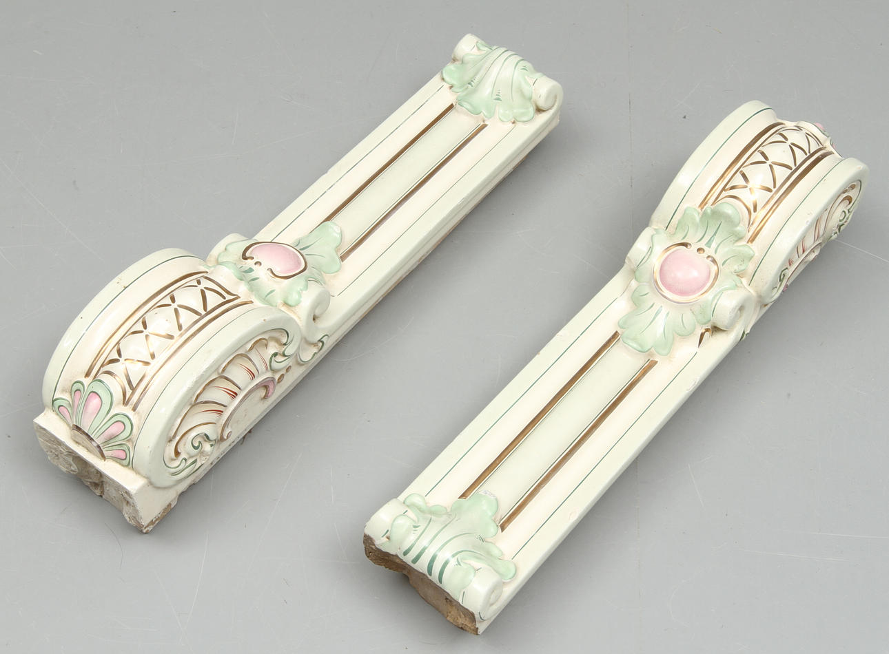 DEKORELEMENT till kakelugn, 18/1900-tal.