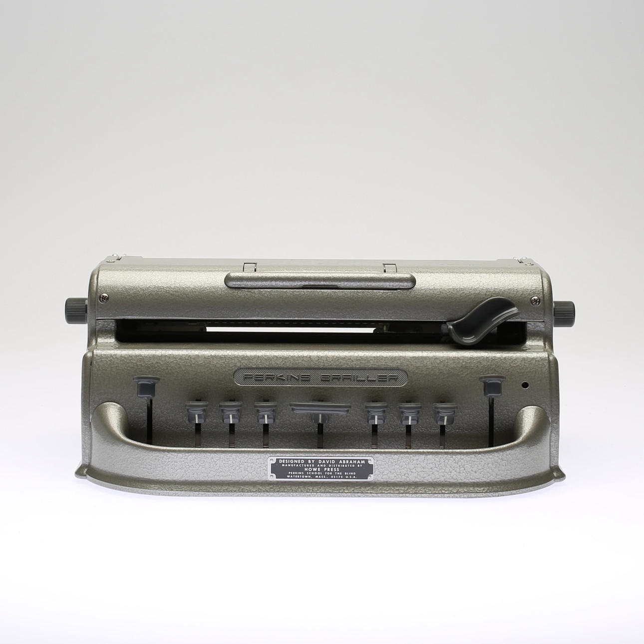 Braille typewriter, Perkins Brailler, 1900s.