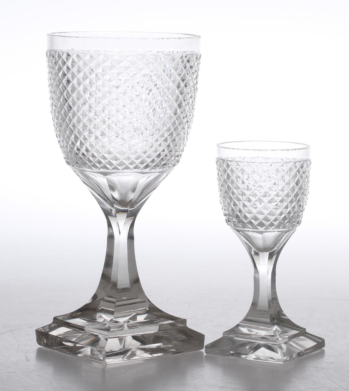 VINGLAS 12 st, STARKVINSGLAS, 5 st, 18/1900-tal.