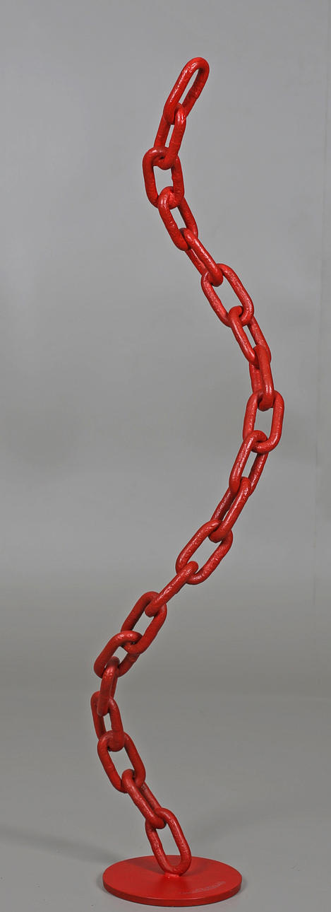 OSCAR REUTERSVÄRD. Skulptur, järn, signerad Oscar Reutersvärd.